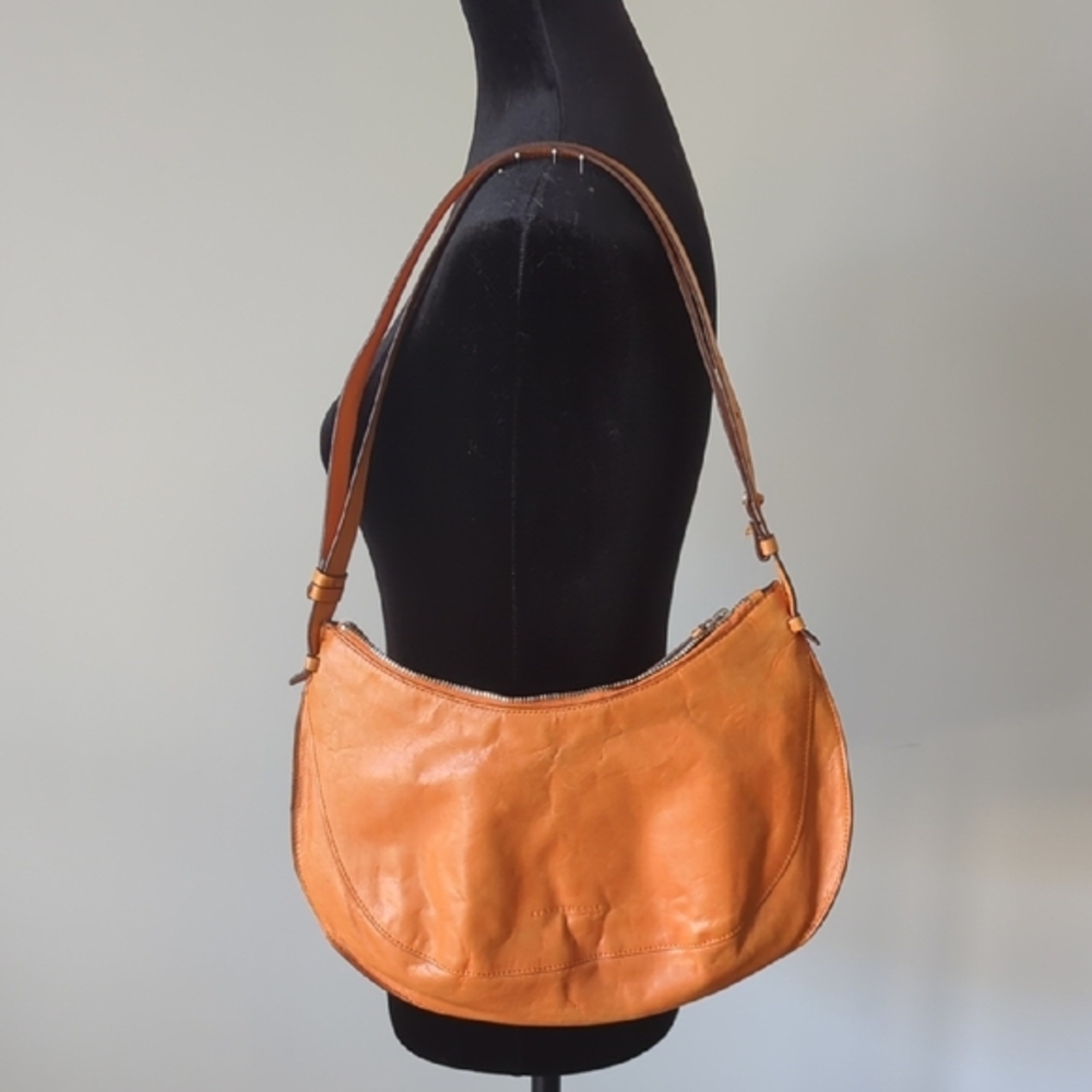 Y2K KENNETH COLE Tan Leather Hobo Purse - Picture 2 of 5
